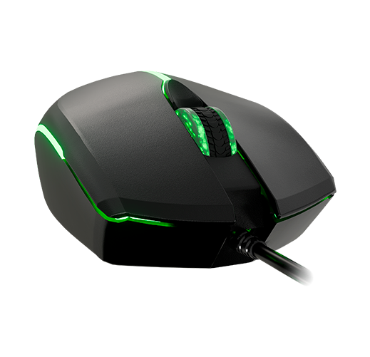 美品　MouseComputer 4-button wired optical mouse with lights - XTM-218