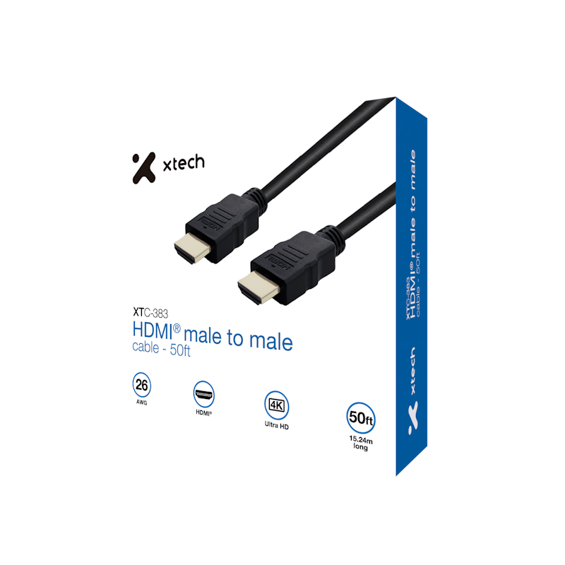 CABLE HDMI XTECH 50FT 15.24M XTC-383
