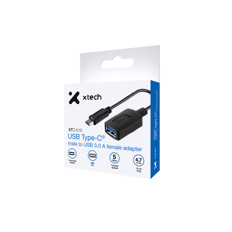 ADAPTADOR TIPO C MACHO A USB 3.0 HEMBRA XTC-515 XTECH