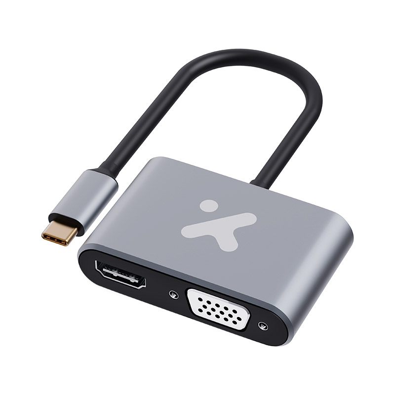 CABLE USB-C TO HDMI +VGA XTECH