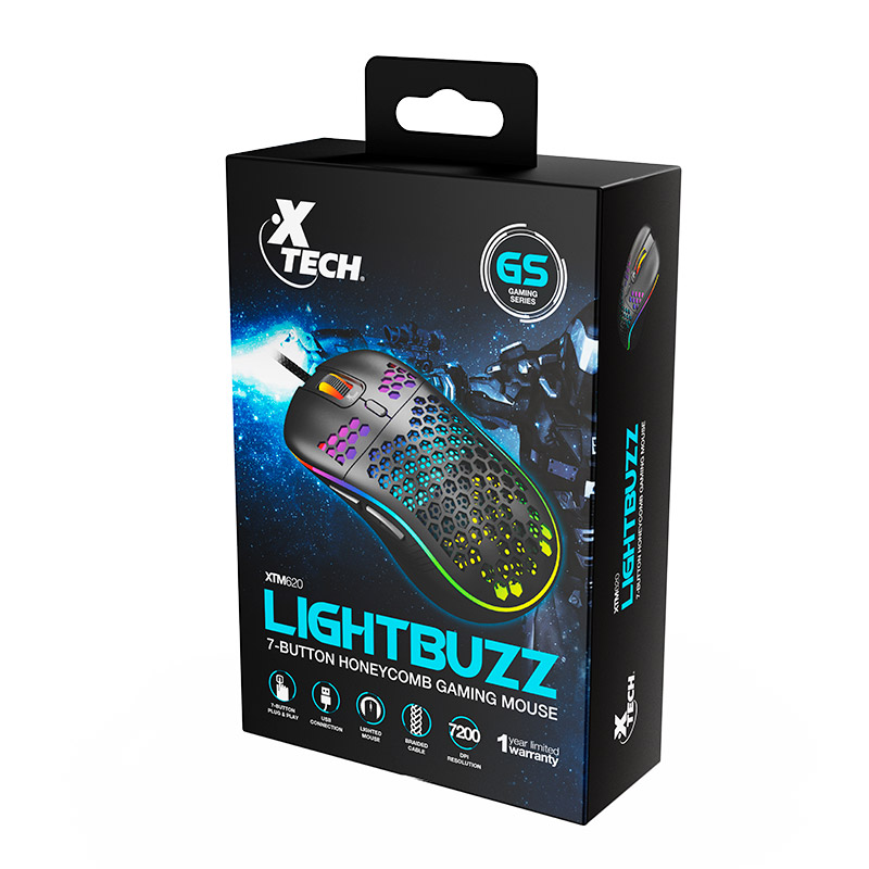 Lightbuzz | 7-button Honeycomb gaming mouse - XTM-620