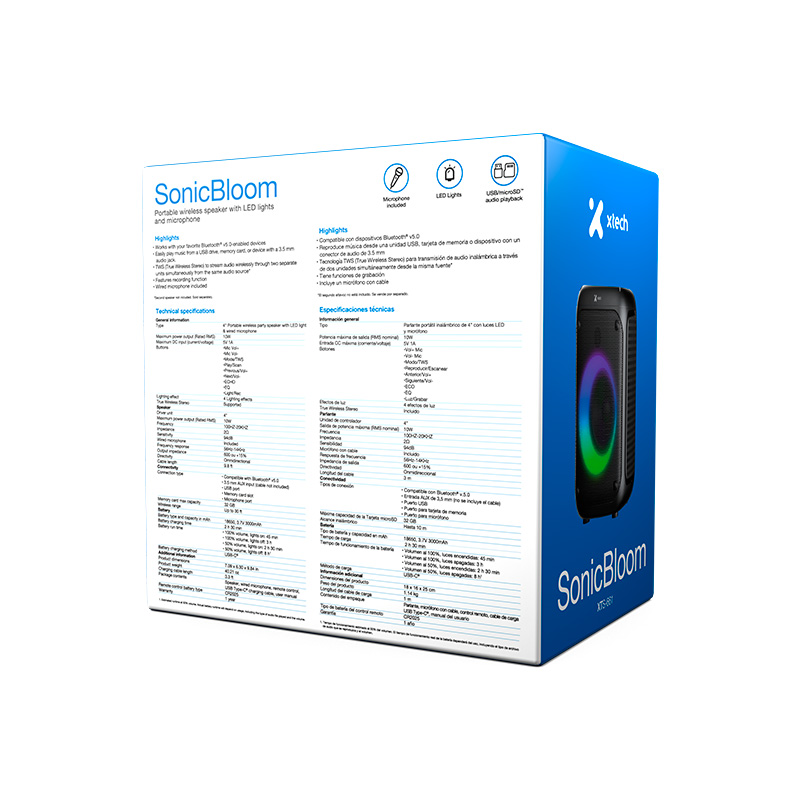 BOCINA XTECH SONICBLOOM XTS-661